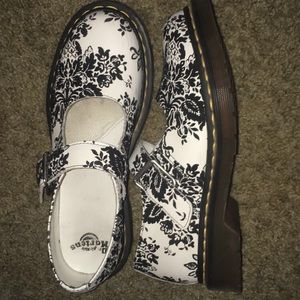 Dr. Martens, floral Mary Janes